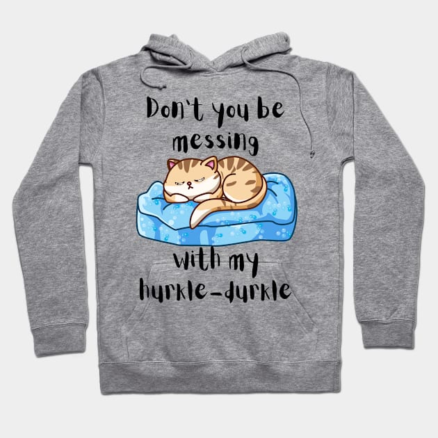 Hurkle-Durkling Kitty Hoodie by Designs by Mim